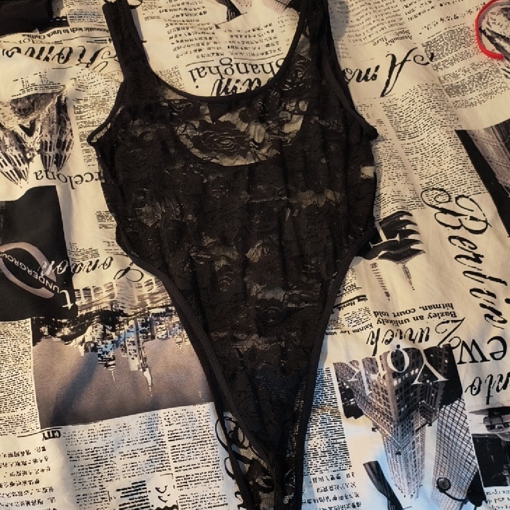 Black Lace Bodysuit